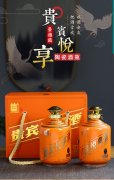 景德鎮陶瓷酒瓶仿古彩繪2斤5斤密封酒壇禮盒家用